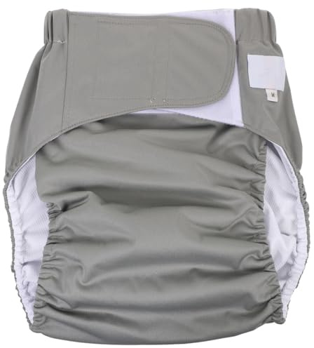 Pañales de tela para adultos, reutilizables, impermeables, para incontinencia, ropa interior, forro superabsorbente para discapacidad, cuidado postrado en cama, talla M, pañales para adultos