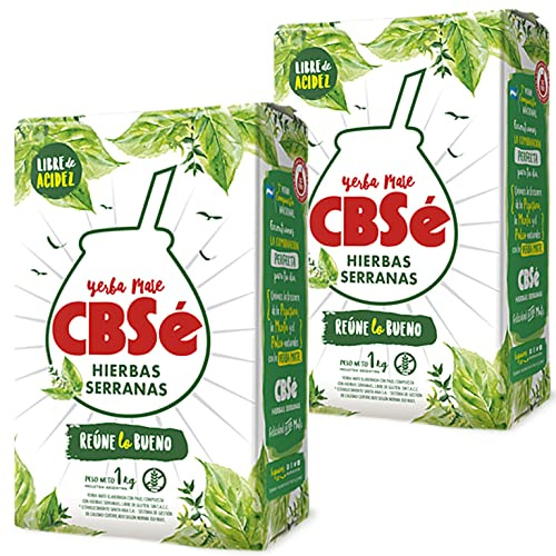 CBSe Yerba Maté Herbes de Montagne: 2 x 0,5 kg +échantillon (40g)| Boisson énergisante et tonique, riche en vitamines et antioxydants!Accélère le métabolisme. Ne contient pas de sucre.