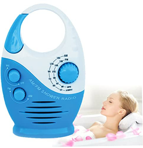 Waterproof Shower Radio Mini Am/fm Shower Radio Resistent Radio Hanging Music Radio Built-in Speaker for Bathroom Outdoor Use(blue), Egg Cutter, Egg Slicer, Multifunction Egg Cutter, Kitchen Tools,