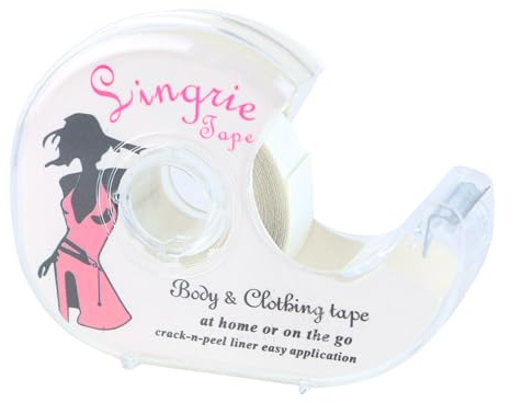 FindTape Nastro Singrie per corpo e abbigliamento [invisibile, biadesivo]: 5/8 in. x 16.5 ft. (Chiaro)