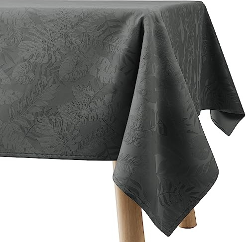 Filumi Tischdecke 120x120 cm Grau Abwaschbar Für Indoor Outdoor Monsteramuster Eris