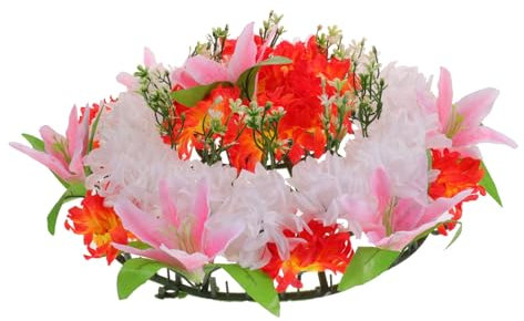 CORHAD Guirnalda Artificial De Flores para Cementerio Wreath De Diseño para Recuerdos y Funerarias