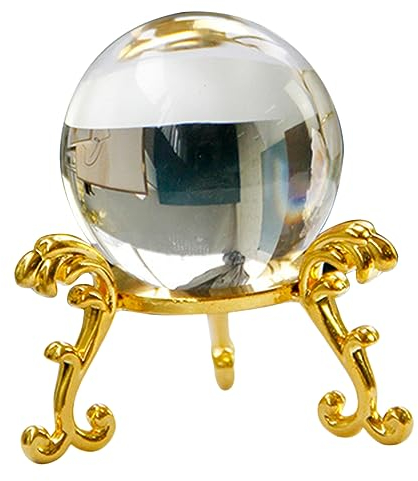 PRETYZOOM Dekorative Kristallkugel aus Glas mit Ständer, 1 Satz