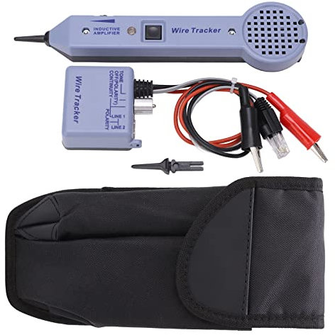 Wire Tracer Kit, 200EP Network Cable Tracing Tester Kit Audio Adjustable Induction Amplifier Cable Toner Detector Kit for Cables and Wires Repair Maintenance