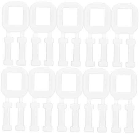 JEWEDECO 100stücke Karton-tragegriffe Tragegriffe Für Umzugskartons Mit Schnallen Aus Wellpappe Transparent Gestaltet Für Versand Und Transport