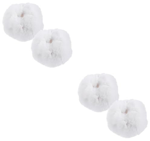 SAFIGLE 2 Paar Warme Handgelenksärmel Winter Pulswärmer Beinwärmer Bündchen Für Ärmel Armwärmer Riemen Manschette Aus Kunstpelz Für Kurze Handgelenke Handgelenkmanschettenwärmer Weiß Tuch