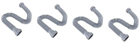 WOONEKY Lot De 4 Rallonges De Tuyau De Vidange Pour Machine À Laver (50 Cm) Pour Une Étanchéité Parfaite De Lévier Et Une Construction Robuste