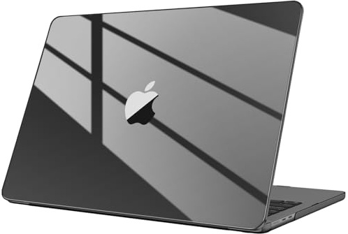 Fintie Hülle Kompatibel mit MacBook Pro 14 Zoll M5 M4 M3 M2 M1 Pro/Max | (2026-2021) A3426 A3427 A3434 A3112 A3401 A3185 A2992 A2918 A277, Schutzhülle Kompatibel mit MacBook Pro 14, Kristall Schwarz