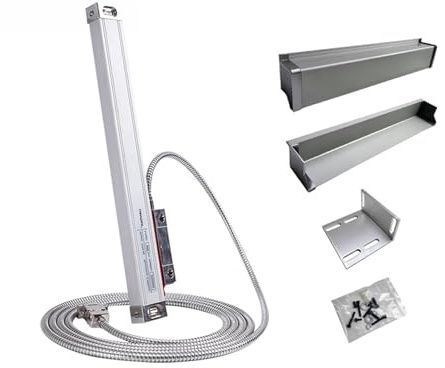 Bilancia lineare digitale accurata 0,005 mm sottile lineare DRO in vetro TTL 450 mm-1000 mm reticolo righello sensore spostamento for fresatrice tornio macchina per Fresatrici Torni,Accessori di Monta