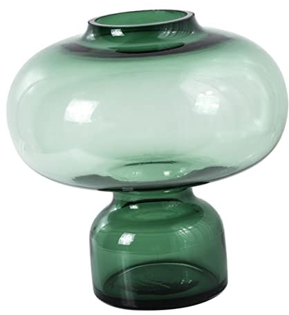 Alipis Glasvase Im Kürbisdesign Grün Kleine Dekorative Vase Für Blumenarrangements Stilvolle Tischdekoration Europäischer Stil Gourd Design Vase Geschenk Für Blumenliebhaber