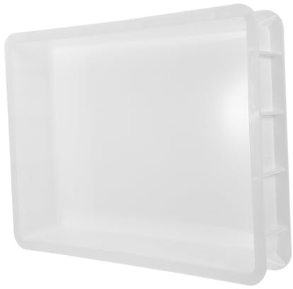 GRIRIW Boîte De Fermentation Pizza Empilable Plastique Sans Couvercle Bac à Pâtons Commercial Résistant Facile à Nettoyer Gain De Place