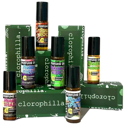 Profumo in Olio | Roll-On - 6ml | Kit 6 Fragranze - Intenso | Unisex - Senza Alcol | Ideale per Pelli Sensibili | Pratico da Portare Ovunque | Essenza Naturale Made in Italy