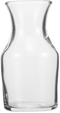 FUNOMOCYA Piccola Ristorazione Facile a Domestico Versare e Pulire da Caraffa in Vetro 122 Ml Design Bocca Piatta Elegante Versatilità per Vino per Uso