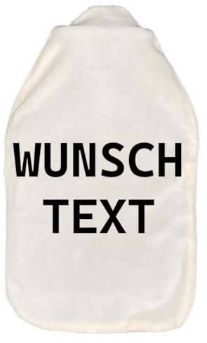 Personalisierbare Wärmflasche mit Bezug | Wärmflasche selbst gestalten mit Fotodruck | Mit Foto, Text und Motiven bedruckbar für Kinder und Erwachsene