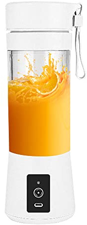 Licuadora portátil de una sola porción con 6 cuchillas personal para batidos, batidos, zumos de frutas, diseño de bebida directa 2 en 1, fácil de limpiar