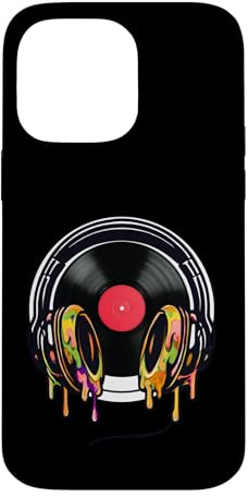 Casque Vinyle DJ Desk Club Music Coque pour iPhone 14 Pro Max
