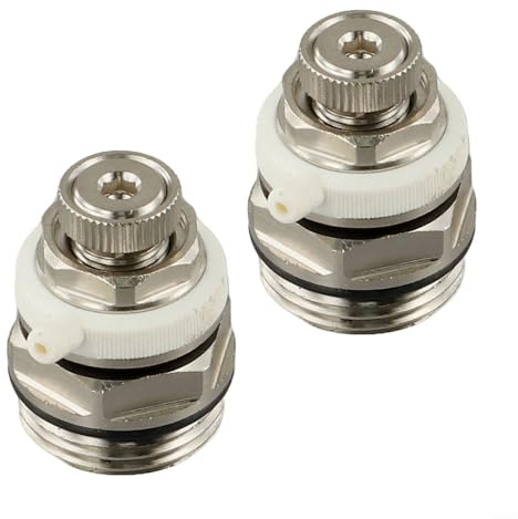 LumoCheefy Self-Venting Radiator Valve Automatic 3 4 Inch Brass with Shut-Off Cap for Efficient Air Removal in Radiators