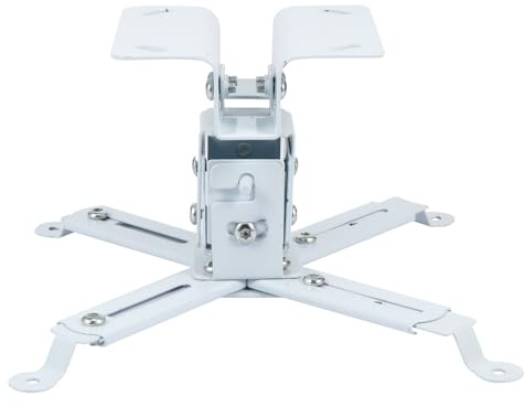 GALPADA White Steel Wall Mount Projector Bracket Holder Solid and Reliable Floor Mounted Projector Ceiling Mount Suitable for Home and Office Use
