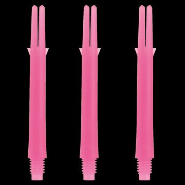 PerfectDarts 1 Set L Style L-Shaft Locked Straight Dart Stems EXTRA Short 130 Shocking PINK