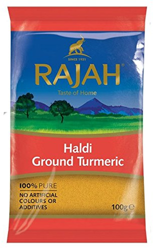 Rajah Haldi Kurkuma gemahlen, 100 g, 3 Stück