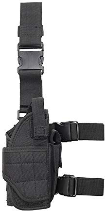 BigTron Taktisch Beinholste Taktisches Pistolenholster Rechtshänder Einstellbar Beinholster Pistole Magic Strap Airsoft Holster für Universalgewehr