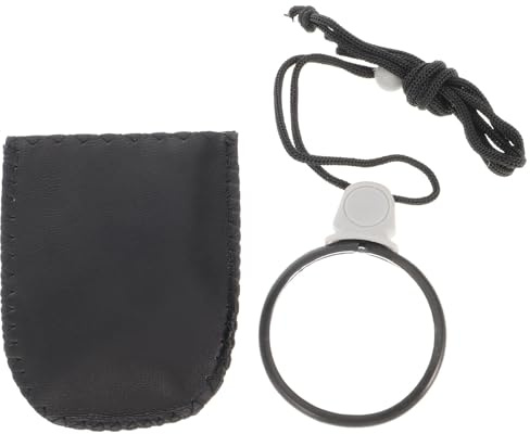 NUOBESTY Magnifying Glasses Pendant Hanging Loupe Monocle Lens Magnifying Glass for Reading Small Prints Map Coins Jewelry