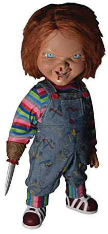 Mezco Toys Kinderspiel 2 – Sprechende Puppe Designer Series Menacing Chucky 38 cm, 0696198780239