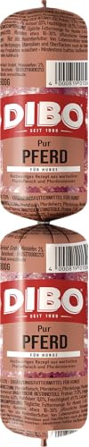 DIBO Tiefkühlwurst Pferd, 14 x 800g, Tiefkühlfutter, gesunde, natürliche Ernährung für Hunde, Hundefutter, Barf, B.A.R.F
