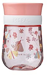 Mepal – Trinklernbecher 360 Mio – Trinklernbecher ab 9 Monaten – Auslaufsicherer Trinklernbecher – Spülmaschinengeeignet & BPA frei – Flowers & Butterflies