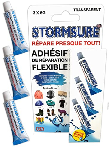 Stormsure Flexibler Reparaturkleber 3x5g Pack – Robuster, Wasserdichter Kleber, Universell Einsetzbar, Hohe Festigkeit & Temperaturbeständig
