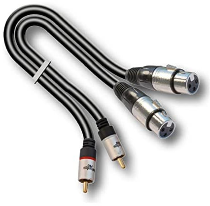 AudioDesign Pro Cavo adattatore professionale 2 XLR 3 F, 2 RCA M, lunghezza 1.5 m X-PRO LINE