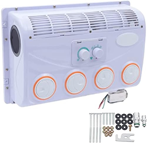 Aire acondicionado en el techo de la Autocaravana eléctrica del automóvil, aire acondicionado eléctrico de 12v DC, excavadora de camiones de autocaravana,12V