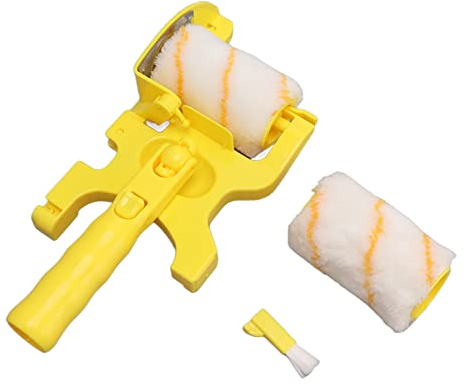 Restokki Mini Farbroller Farbroller Roller Pinsel, Latex Farbwand Malerrolle Zum Streichen von Wänden, Mini Rollen Zum Malen, Farbroller Klein, Farbroller Rahmen, Wandmalwerkzeug