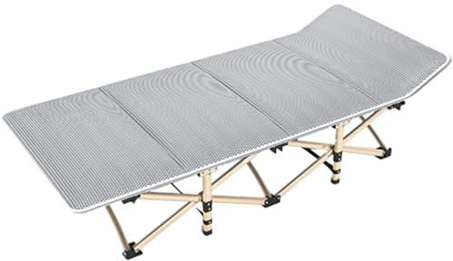 YVYKFZD Feldbett Klappbar für Erwachsene, tragbares Campingbett, Campingliege mit Kissen und Tragetasche, für Campingzelt-Reisen im Freien, unterstützt 330 lbs (Color : B, Size : 190x68x36cm)