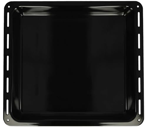 vhbw teglia sostituisce AEG 3423981020, 3423981020, 3423981061 per forno - 42,2 x 37,6 x 5 cm, antiaderente, smaltata nero