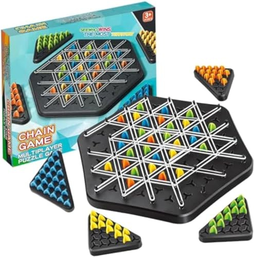 Triggle Game Rubber Bands, Triggle Board Game, Game with Rubber Bands Triangle, Chains Triangle Game, Triangle Chess Board Game, Triggle Board Game, Chain Triangle Game, Triggle Game Rubber Band
