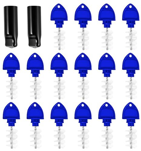 Beer Faucet Plug Brush, 16Pcs Beer Tap Plugs Keg Tap Brushes & 2Pcs Kegerator Tap Covers Beer Faucer Caps for Most Standard American Beer Faucets