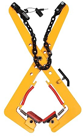 Hebezange 500 KG Bordsteinzange Kapazität Heber Steingreifer Versetzzange Pflasterträger Bordstein Steinträger Pflastersteinzange Verstellbare Öffnung 33-70cm (Gelb)