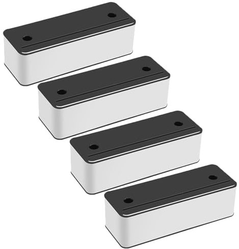 ASZHQUXIUAS Möbelerhöhungen, Sofaerhöhungen, Betterhöhungen 4 Stück Sofa-Erhöhungen, Edelstahl-Stützbeine, robuste Möbelerhöhungen, Höhe 5/8 cm, for Tisch, Bett, Couch, Möbel(Bright Silver,5cm)