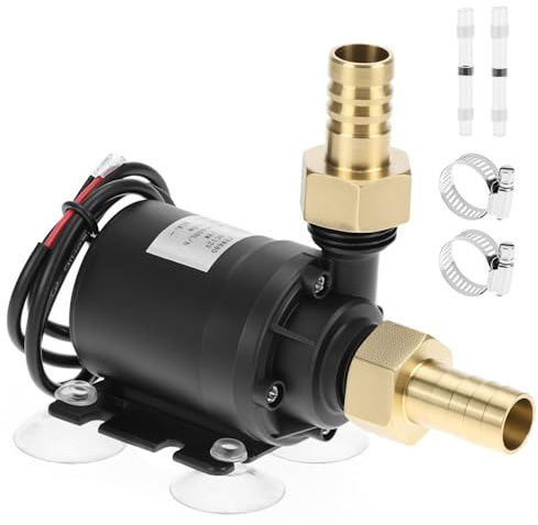 QWORK® Pompe à eau sans balais DC 12 V 800 L/H, pompe submersible silencieuse avec noyau en céramique pour aquariums, noyau de pompe et aquariums