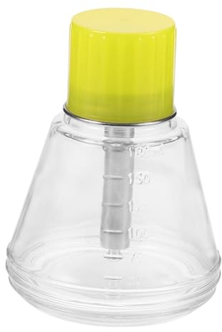 UKCOCO Flacon Pompe Verre Transparent Vide Bouteille Verre Pour Dissolvant Et Liquides Résistant