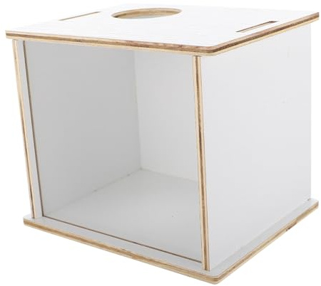 TOYANDONA Holzbadewanne für Hamster Sandbadekasten mit Glatten Kanten für Chinchillas und Andere Kleintiere zum Baden und Spielen