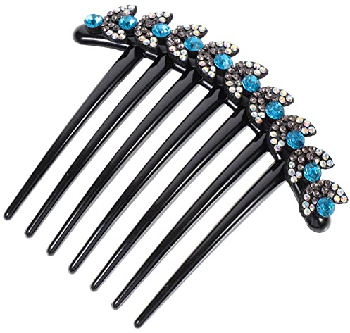 Homoyoyo Porta Pinzas Cabello Peine de Horquilla Peine de Brillantes Gemas de Imitación Peinado para Fiesta Peinado para Bodas