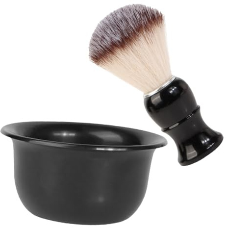Hemobllo Kit Cuidado Barba Brocha de Afeitar para Hombre Cuenco de Afeitar y Accesorios de Afeitado para Uso Diario el Hogar