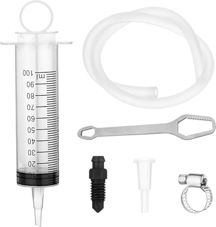 CHAOTEMAI Bremsenentlüftungsgerät Bremsflüssigkeitswechselgerät Bremsenentlüfter Spritze 100ML Brake Bleeding Kit für Motorrad Saugspritze Bremsen Entlüftungs Fahrrad Motorräder Ölspritze