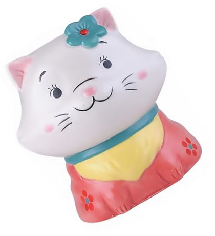 SHINEOFI Keramik Essstäbchenhalter Katzen design Vielseitiger Besteck organizer für Küche und Büro Langlebiger Stäbchenbehälter für Essstäbchen Löffel Gabeln Kompaktes Leichtes