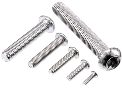 NORMREICH - 50 Stück Linsenkopfschrauben Flachrundkopfschrauben TORX M8x35 Edelstahl A2 (V2A) ISO 7380-1 / DIN 34805-1 Linsenkopf Schrauben, rostfrei, nichtrostend, INOX, Niro, korrosionsbestä...
