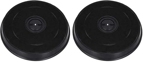 Filtro di Ricambio per Cappa da Cucina con Carboni Attivi Diametro 23 cm Adattabile Faber e Altri Marchi (Confezione da 2)