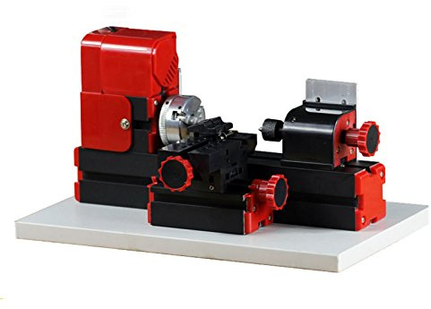 CGOLDENWALL Mini Metal Lathe 24W 20000rpm Metal Chuck Lathe/Didactical DIY Lathe