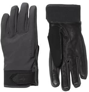 SEALSKINZ | Kelling | Unisex Waterproof Touchscreen Leather Goatskin Insulated Glove | Outdoor Pursuits | Cycling & Work | Moisture Wicking | M/L - Black